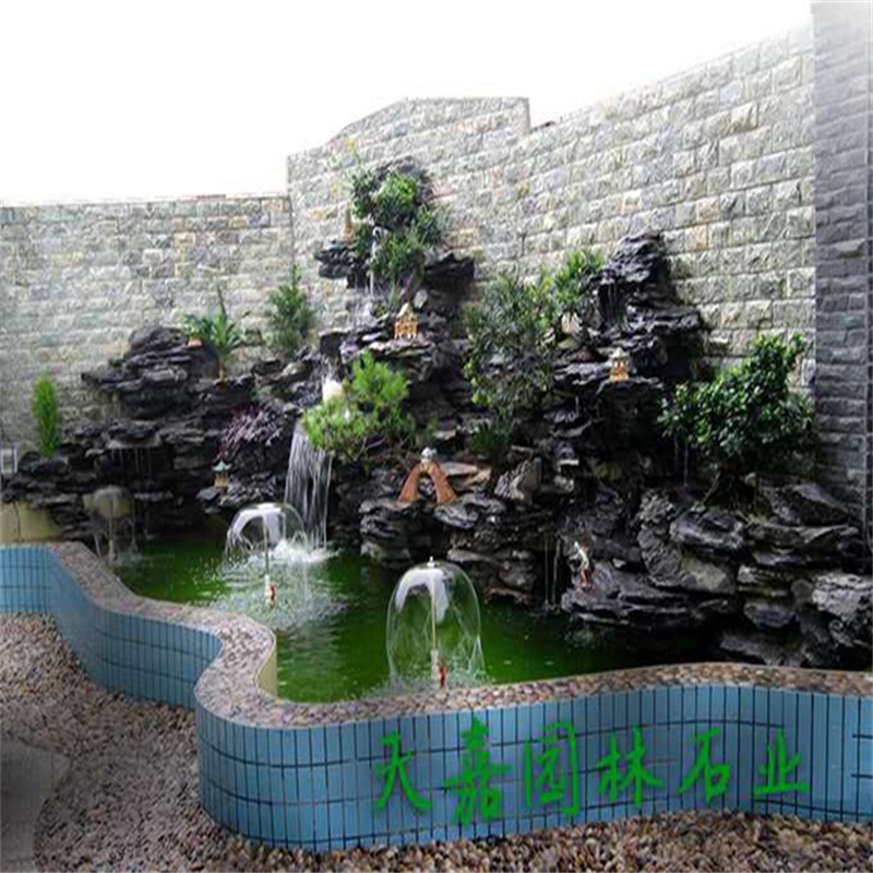 梁山小庭院水景设计